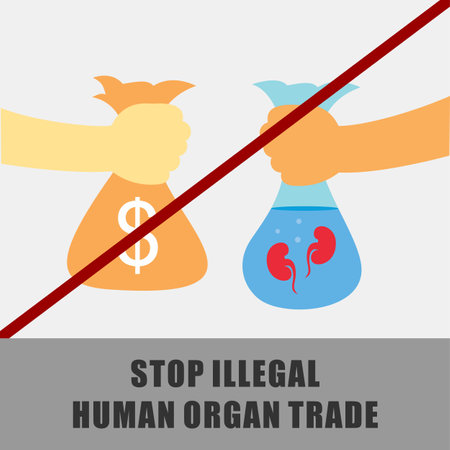 World Day Against Trafficking in Persons vector illustration in flat style.のイラスト素材