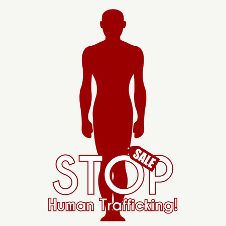 National Human Trafficking Awareness Day. Vector Illustration.のイラスト素材