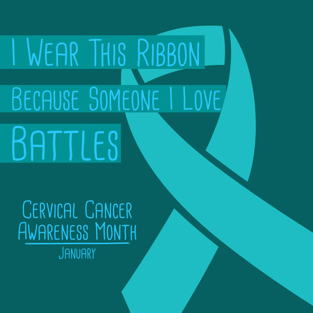 Cervical Cancer Awareness Month Vector Illustration. Suitable for greeting card poster and bannerのイラスト素材