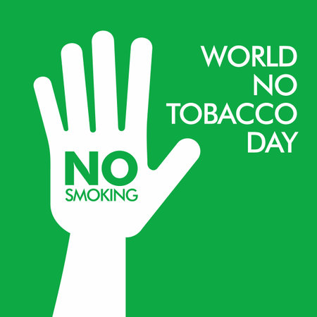 Concept of No smoking and World No Tobacco Dayのイラスト素材