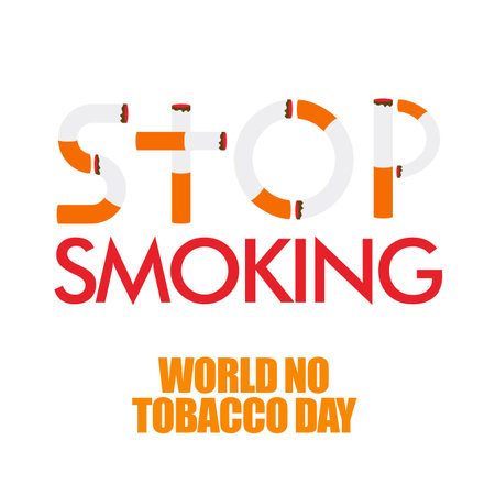 Illustration Of World No Tobacco Day vector designのイラスト素材