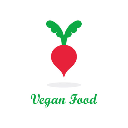 Fresh healthy organic vegan food logo labels and tags. Vector hand drawn illustration.のイラスト素材