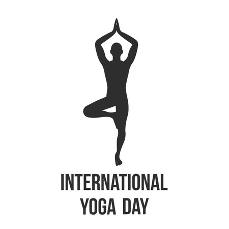 Illustration Of international yoga day vetorのイラスト素材