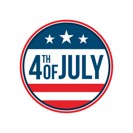 Independence day USA banner template american flag and Colorful Fireworks dÃ©corのイラスト素材