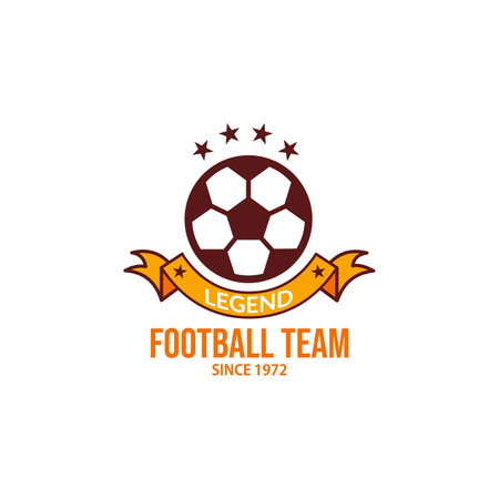 soccer sport logo, cool logo for your soccer clubのイラスト素材