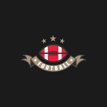 Sport American Football Logo. American style.のイラスト素材