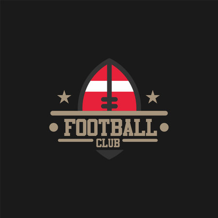 Football badge logo vectorのイラスト素材