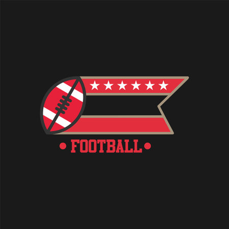 Football championship logo vector illustration designのイラスト素材