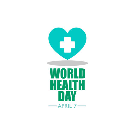 7 april world health day concept design vector illustrationのイラスト素材