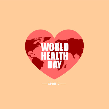 World health illustration concept abstract heartbeat background signのイラスト素材