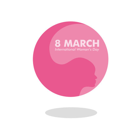 Happy women's day card. Strong and brave girls support each other. Sisterhood and females friendship. Vectorのイラスト素材