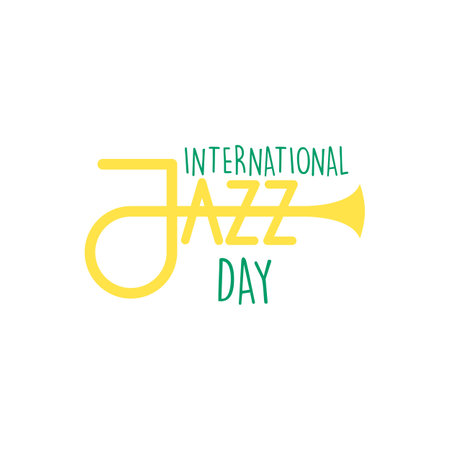 vector illustration international jazz dayのイラスト素材