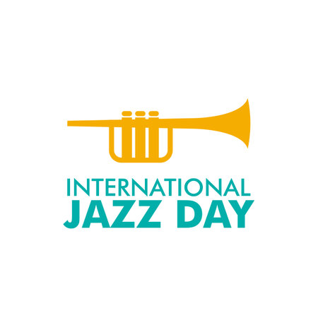 International Jazz Day Vector Illustration.のイラスト素材