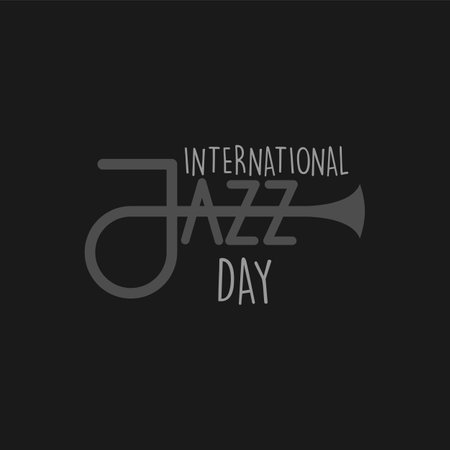 International Jazz Day illustration vector templateのイラスト素材