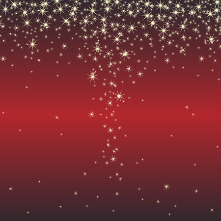 The scenery where a star winsのイラスト素材