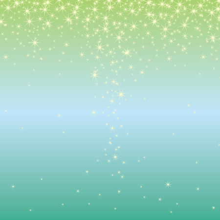 The scenery where a star winsのイラスト素材