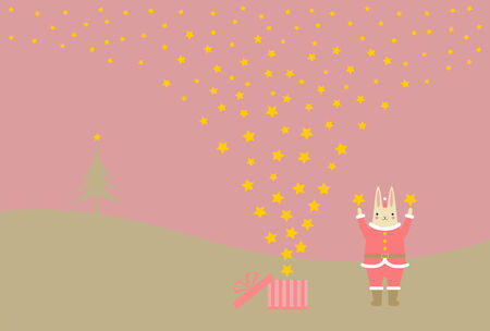 Scenery of Christmas のイラスト素材