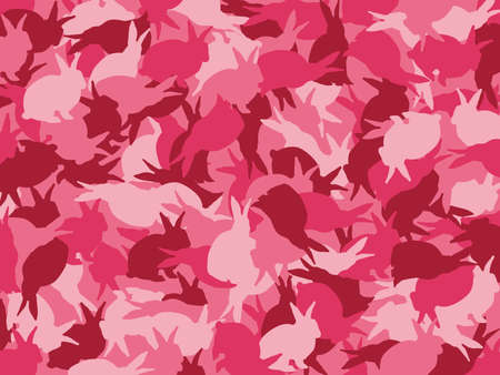 A camouflage design のイラスト素材