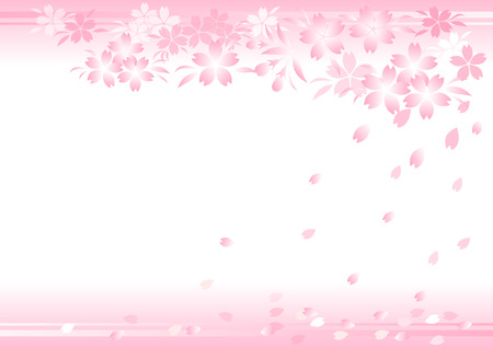 The background of the cherry tree design のイラスト素材