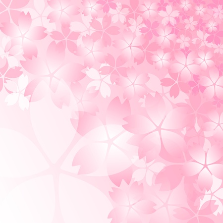 The background of the cherry tree design の写真素材