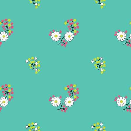 Floral vector seamless patternのイラスト素材