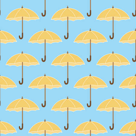 Umbrella vector seamless pattern for wallpaper, textile , surface, fashion , background,tile, stationary, home decor, furnishing etc.のイラスト素材