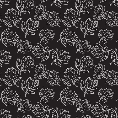 Floral vector seamless pattern for wallpaper, textile , surface, fashion , background,tile, stationary, home decor, furnishing etc.のイラスト素材
