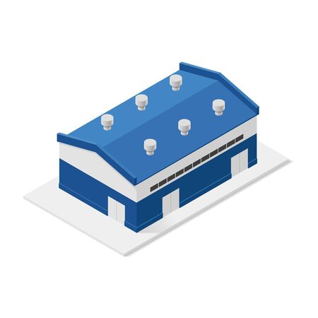 Isometric Warehouseのイラスト素材