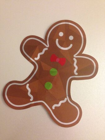 Cut out gingerbread manの素材