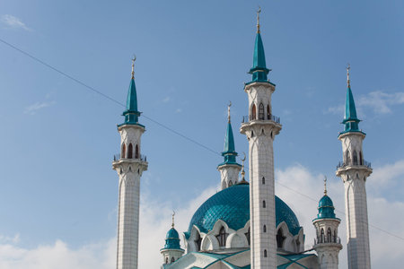 Qolsharif kul sharif mosque,  kazan kremlin russiaの写真素材