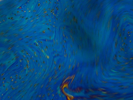 beautiful psychedelic abstraction - interference in soap films in reflected lightの写真素材