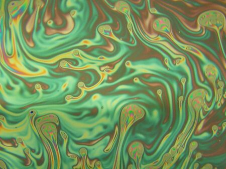 beautiful psychedelic abstraction - interference in soap films in reflected light