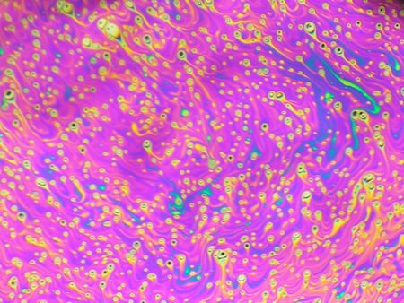 beautiful psychedelic abstraction - interference in soap films in reflected lightの写真素材
