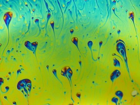 beautiful psychedelic abstraction - interference in soap films in reflected lightの写真素材