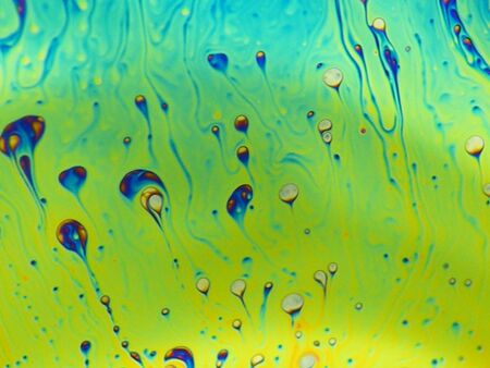 beautiful psychedelic abstraction - interference in soap films in reflected light