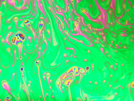 beautiful psychedelic abstraction - interference in soap films in reflected lightの写真素材