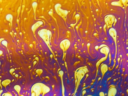 beautiful psychedelic abstraction - interference in soap films in reflected lightの写真素材