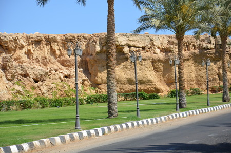Landscapes streets of a large tourist center of Sharm El Sheikh taken by me during my stay in this cityの写真素材