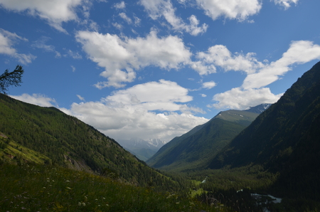 Travel to Altay Mountains during the holidaysの写真素材