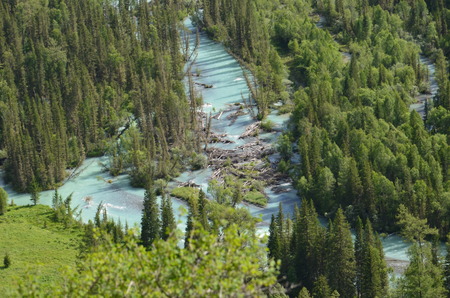 Travel to Altay Mountains during the holidaysの写真素材
