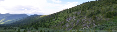 Travel to Altay Mountains during the holidaysの写真素材