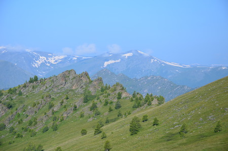 Travel to Altay Mountains during the holidaysの写真素材