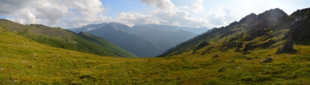 Travel to Altay Mountains during the holidaysの写真素材