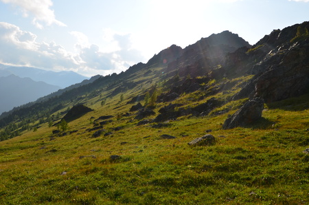 Travel to Altay Mountains during the holidaysの写真素材