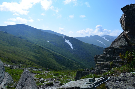 Travel to Altay Mountains during the holidaysの写真素材
