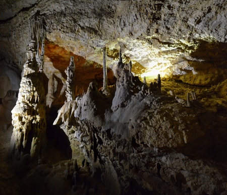 Mammoth Cave on the Crimean Peninsula in Russiaの写真素材