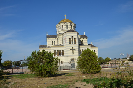 Chersonesus ruins, archaeological park, Sevastopol Crimea in Russiaの写真素材