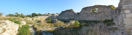 Chersonesus ruins, archaeological park, Sevastopol Crimea in Russiaの写真素材