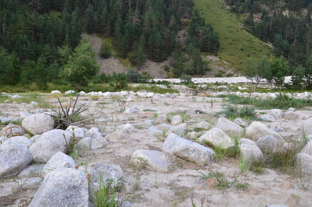 Acclimatization in the foothills of Mount Elbrusの写真素材