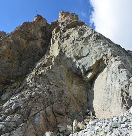 Acclimatization in the foothills of Mount Elbrusの写真素材